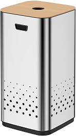 WeltWasser Корзина для белья WW Lety MT 50L сталь матовая – фотография-1